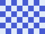 Nonpersonal blue checkerboard demo